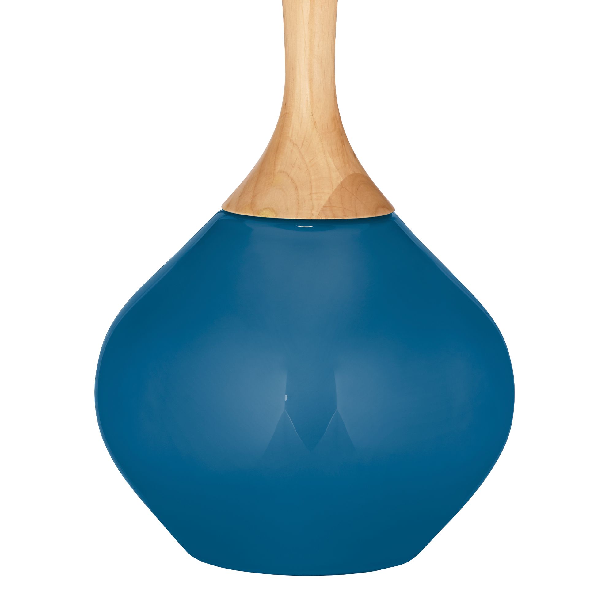 Image 4 Color Plus Wexler 31" White Shade Mykonos Blue Table Lamp more views