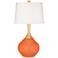 Color Plus Wexler 31" White Shade Nectarine Orange Modern Table Lamp