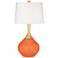 Color Plus Wexler 31" White Shade Nectarine Orange Modern Table Lamp