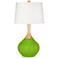 Color Plus Wexler 31" White Shade Neon Green Modern Table Lamp