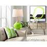 Color Plus Wexler 31" White Shade Neon Green Modern Table Lamp