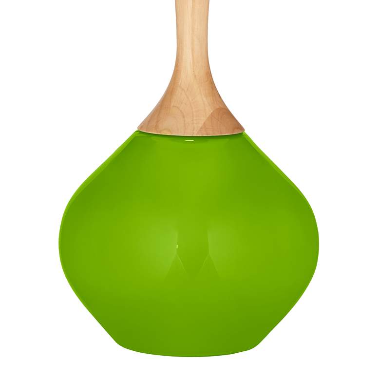 Image 4 Color Plus Wexler 31" White Shade Neon Green Modern Table Lamp more views