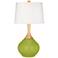 Color Plus Wexler 31" White Shade Parakeet Green Modern Table Lamp