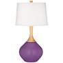 Color Plus Wexler 31" White Shade Passionate Purple Table Lamp