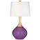 Color Plus Wexler 31" White Shade Passionate Purple Table Lamp