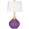 Color Plus Wexler 31" White Shade Passionate Purple Table Lamp