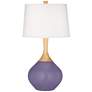 Color Plus Wexler 31" White Shade Purple Haze Modern Table Lamp