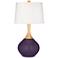 Color Plus Wexler 31" White Shade Quixotic Plum Table Lamp