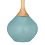 4_Color Plus Wexler 31" White Shade Raindrop Blue Table Lamp more views