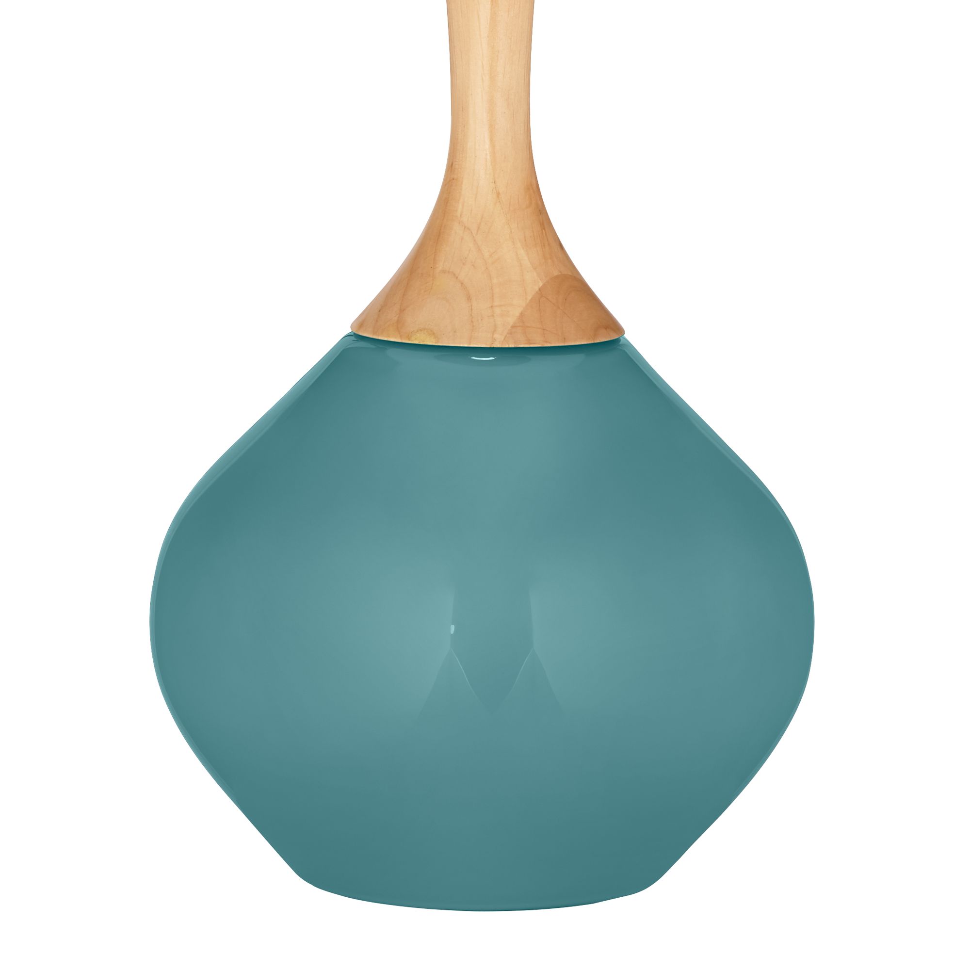 Image 4 Color Plus Wexler 31" White Shade Reflecting Pool Blue Table Lamp more views