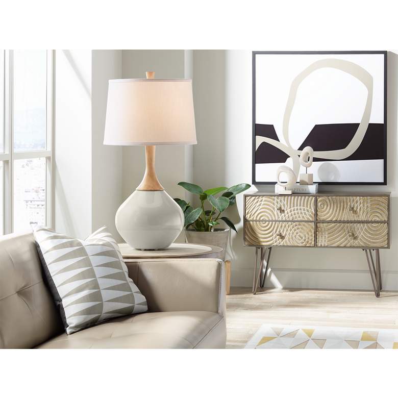 Image 3 Color Plus Wexler 31 inch White Shade Requisite Gray Modern Table Lamp more views