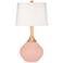 Color Plus Wexler 31" White Shade Rose Pink Table Lamp