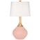 Color Plus Wexler 31" White Shade Rose Pink Table Lamp