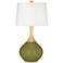 Color Plus Wexler 31" White Shade Rural Green Modern Table Lamp