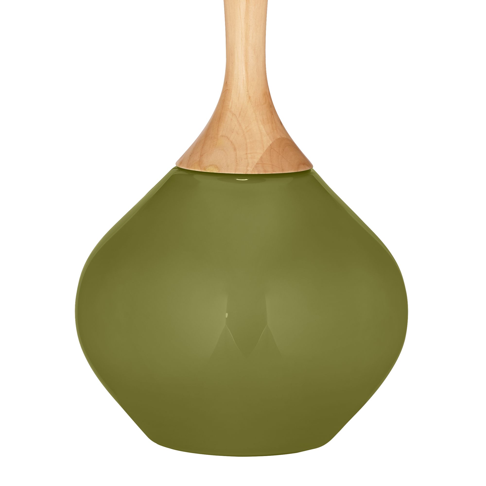 Image 4 Color Plus Wexler 31" White Shade Rural Green Modern Table Lamp more views