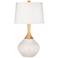 Color Plus Wexler 31" White Shade Smart White Modern Table Lamp