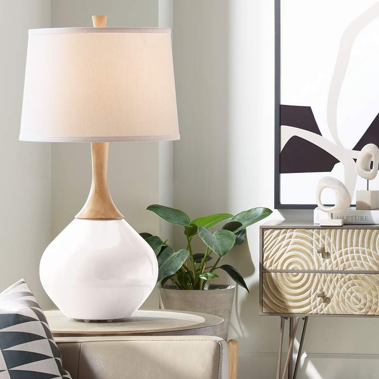 Image 1 Color Plus Wexler 31" White Shade Smart White Modern Table Lamp