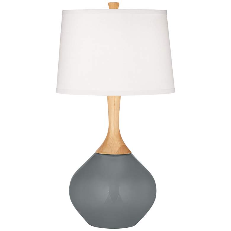 Image 2 Color Plus Wexler 31" White Shade Software Gray Table Lamp
