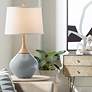 Color Plus Wexler 31" White Shade Software Gray Table Lamp