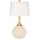 Color Plus Wexler 31" White Shade Steamed Milk White Table Lamp