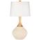 Color Plus Wexler 31" White Shade Steamed Milk White Table Lamp