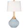 Color Plus Wexler 31" White Shade Take Five Blue Table Lamp