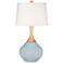 Color Plus Wexler 31" White Shade Take Five Blue Table Lamp