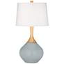 Color Plus Wexler 31" White Shade Uncertain Gray Modern Table Lamp