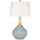 Color Plus Wexler 31" White Shade Uncertain Gray Modern Table Lamp