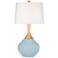 Color Plus Wexler 31" White Shade Vast Sky Blue Table Lamp