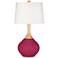Color Plus Wexler 31" White Shade Vivacious Pink Table Lamp
