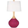Color Plus Wexler 31" White Shade Vivacious Red Table Lamp