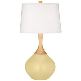 Image2 of Color Plus Wexler 31" White Shade with Butter Up Yellow Table Lamp