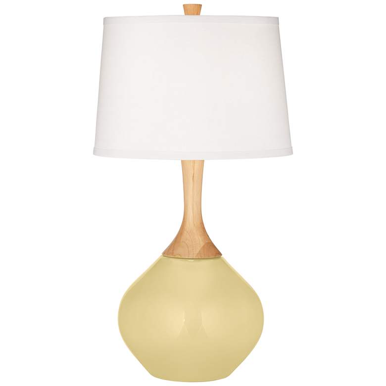 Image 2 Color Plus Wexler 31 inch White Shade with Butter Up Yellow Table Lamp