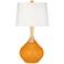 Color Plus Wexler 31" White Shade with Carnival Orange Table Lamp