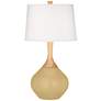 Color Plus Wexler 31" White Shade with Humble Gold Table Lamp
