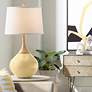 Color Plus Wexler 31" White Shade with Humble Gold Table Lamp