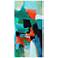 Color Splash 72" High Free Floating Tempered Glass Wall Art