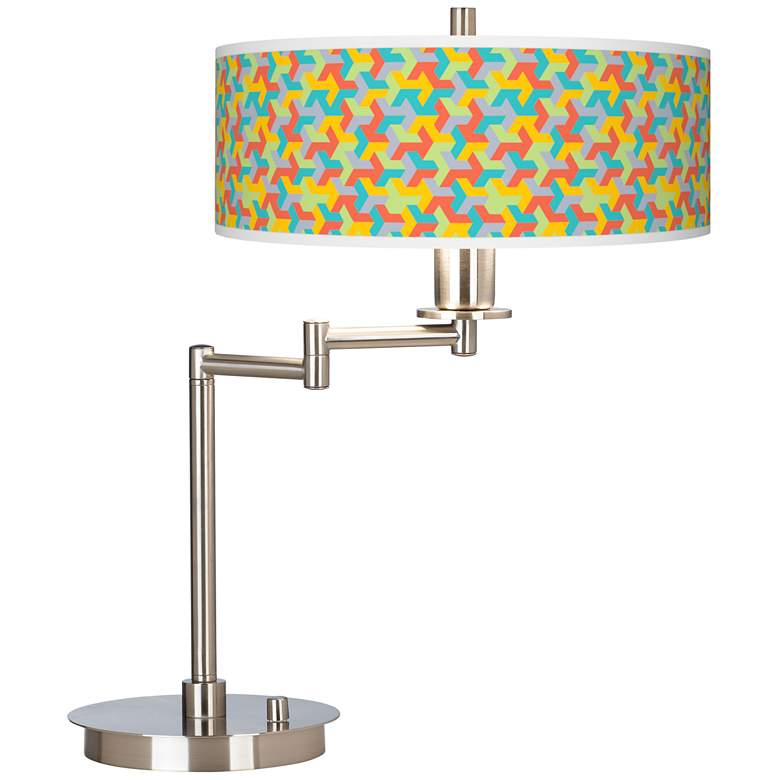 Image 1 Color Sprint Giclee CFL Swing Arm Desk Lamp