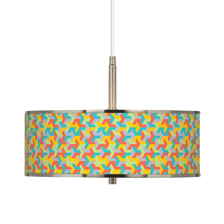 Image 1 Color Sprint Giclee Glow 16 inch Wide Pendant Light