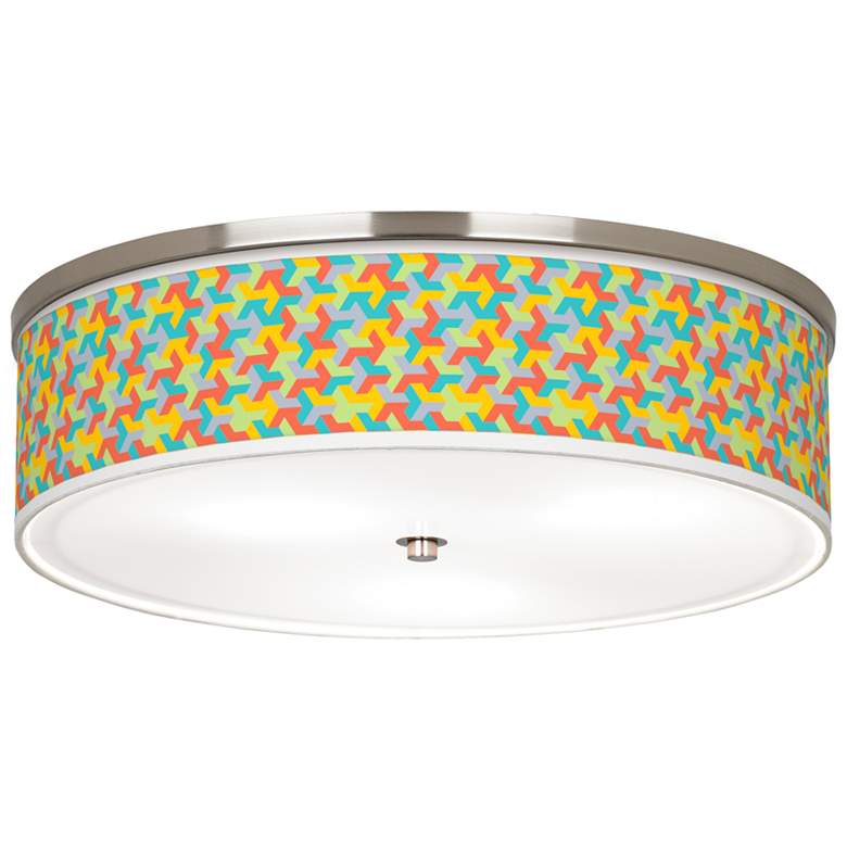 Image 1 Color Sprint Giclee Nickel 20 1/4" Wide Ceiling Light