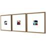 2_Color Squares I 21"W x 21"H Framed Art Set of 3 more views