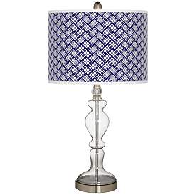 Image1 of Color Weave Giclee Apothecary Clear Glass Table Lamp