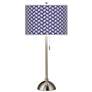 Color Weave Giclee Brushed Nickel Table Lamp