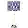 Color Weave Giclee Brushed Nickel Table Lamp