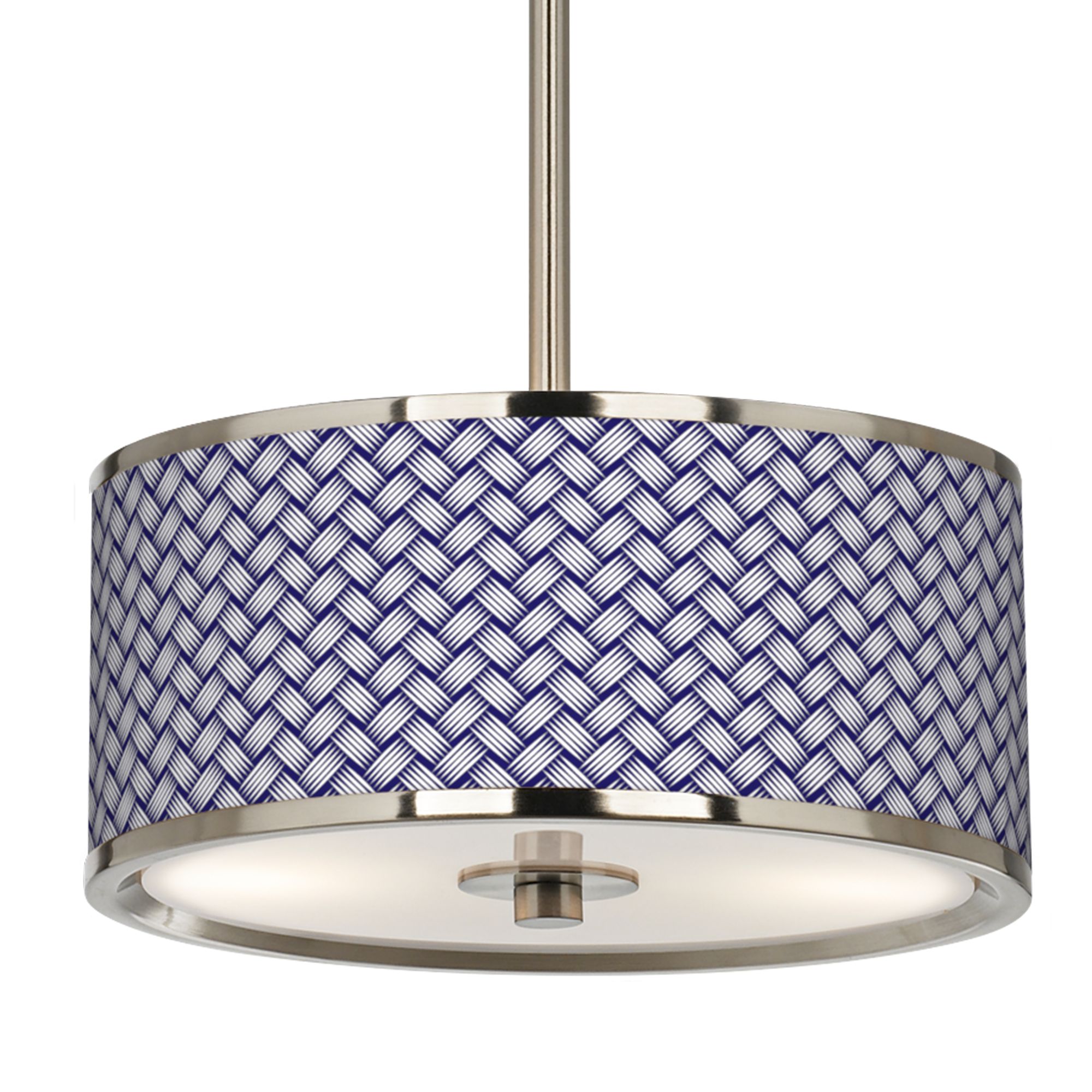 Image 3 Color Weave Giclee Glow 10 1/4" Wide Pendant Light more views