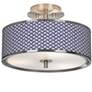 Color Weave Giclee Glow 14" Wide Ceiling Light