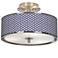 Color Weave Giclee Glow 14" Wide Ceiling Light