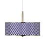 Color Weave Giclee Glow 16" Wide Pendant Light