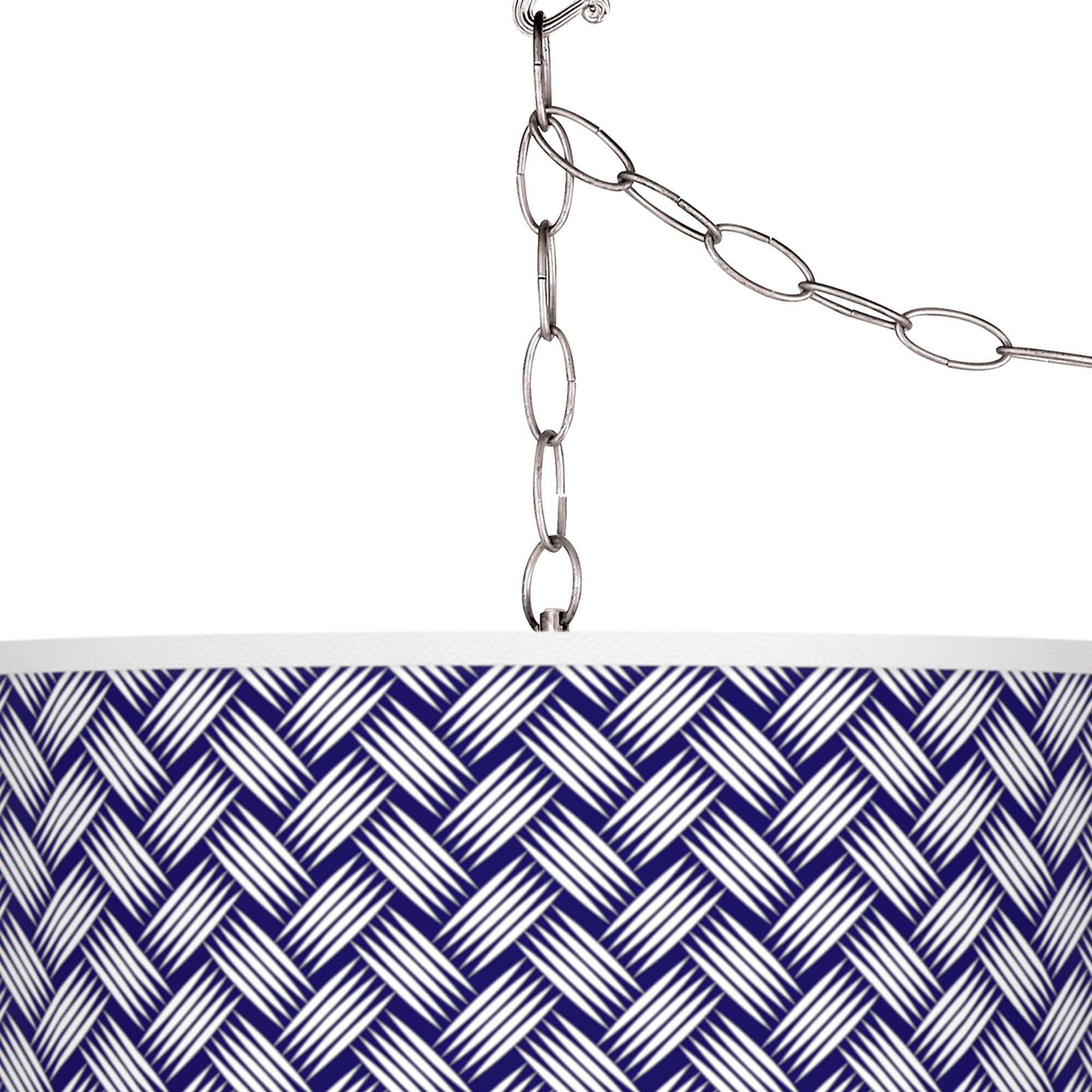 Image 2 Color Weave Giclee Glow Plug-In Swag Pendant more views